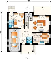 Жилой дом с шестью спальнями на два этажа