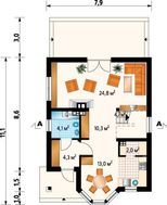 Проект просторного дома с четырьмя спальнями
