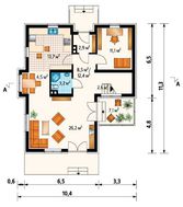 Проект большого дома на две семьи с эркерами