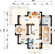 Небольшой коттедж с тремя просторными спальнями