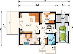 Загородный особняк с гаражом и цокольным этажом