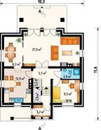 Проект небольшого загородного дома с небольшими и уютными комнатами