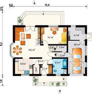 Красивый загородный дом с шестью просторными комнатами