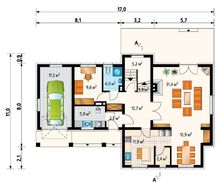 Красивый загородный дом с элементами средиземноморского стиля