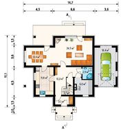 Проект оригинального мансардного дома более 150 m²