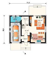 Проект оригинального мансардного дома до 150 m²