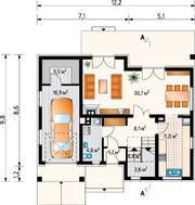 Двухэтажный особняк в приятных оттенках