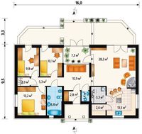 Красивый проект загородного дома для узкого участка