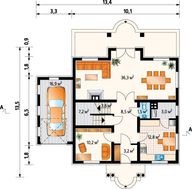 Красивый коттедж с помещениями повышенной комфортности