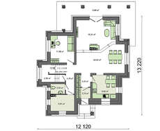 Привлекательный коттедж с пятью спальнями