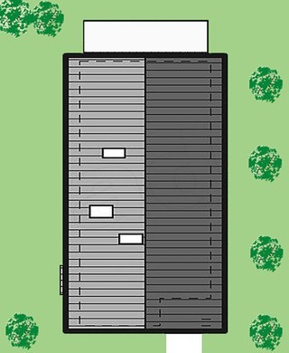 Проект загородного дома с балконами