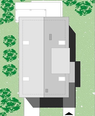 Проект красивого жилого дома с тремя спальнями