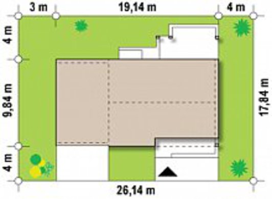 Проект современного удобного загородного дома по типу 4M272 с гаражом